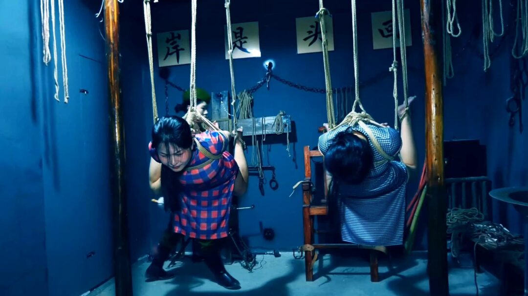 定拍转公映《潜伏的蝴蝶》下集 卧底打晕女特务逃跑未遂被女特务驷马吊缚在空中折磨后被押赴刑场英勇就义