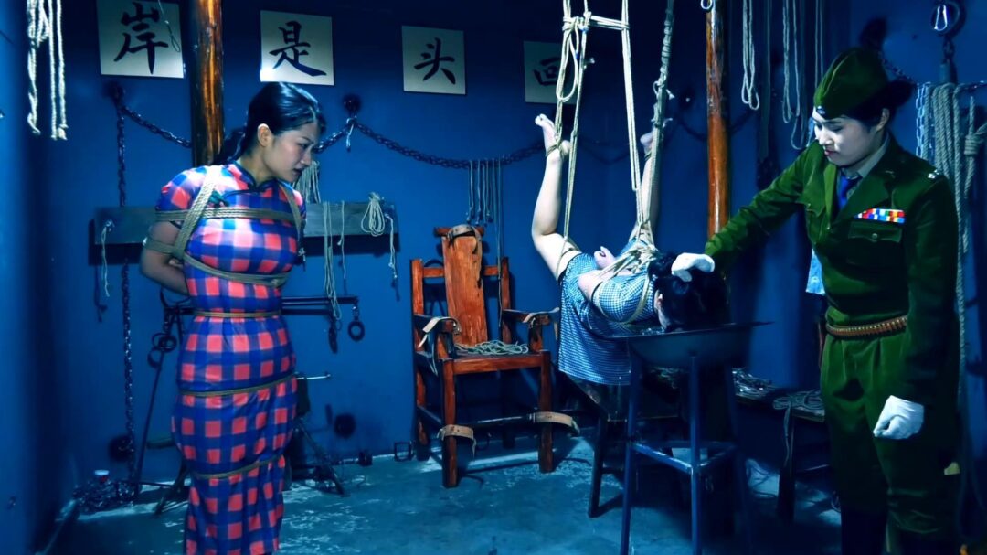 定拍转公映《潜伏的蝴蝶》下集 卧底打晕女特务逃跑未遂被女特务驷马吊缚在空中折磨后被押赴刑场英勇就义