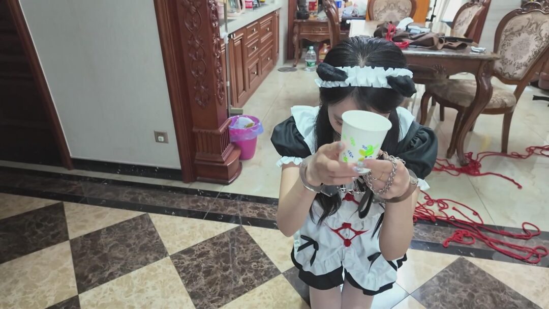 【女仆装柠琪】【枫叶定拍】《消失的她（完）》女仆装柠琪屈辱侍奉，被调教好的宠物还是你的真爱吗？