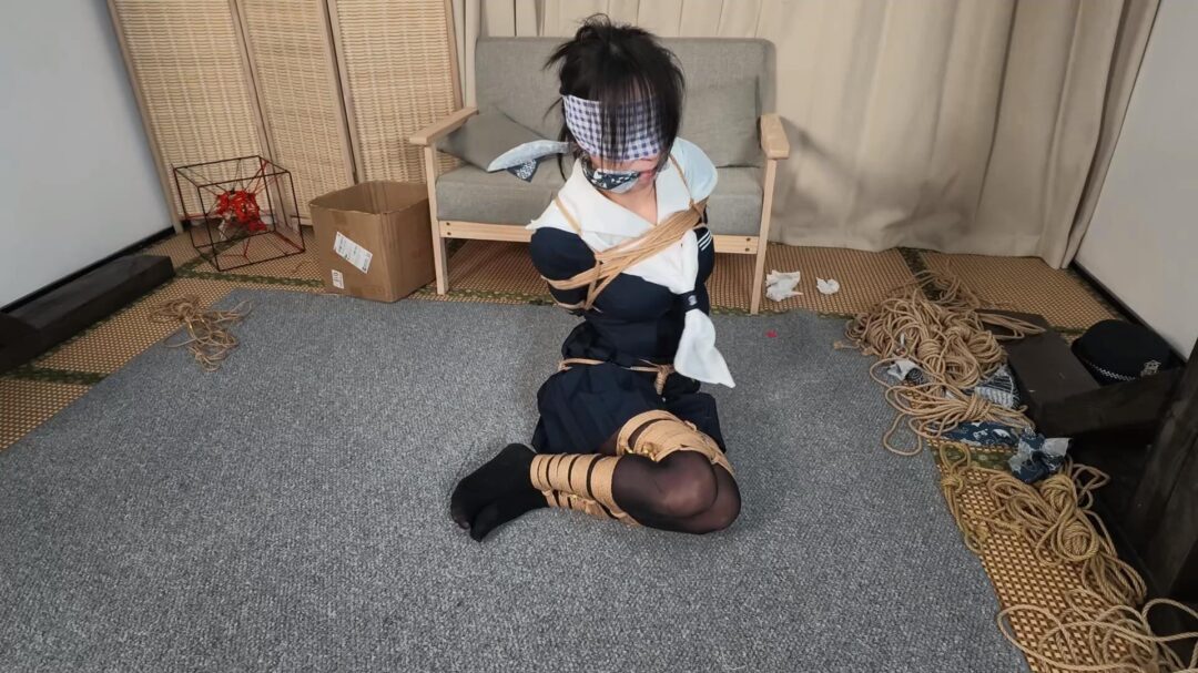 【原创】【嗷嗷】himitsu图片复刻，日式高手缚加并腿跪姿