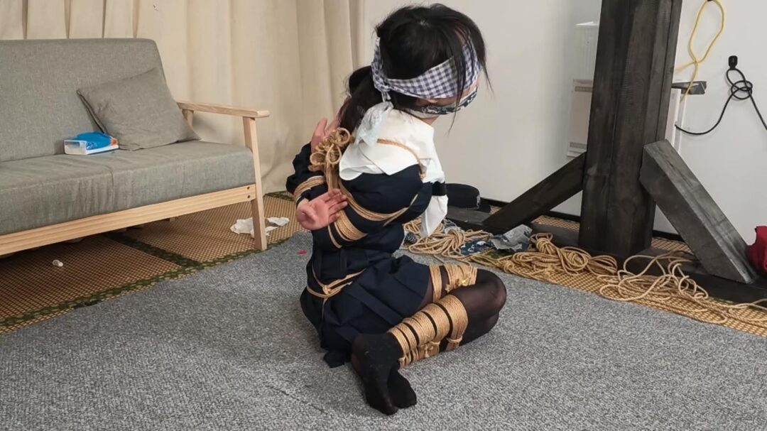 【原创】【嗷嗷】himitsu图片复刻，日式高手缚加并腿跪姿