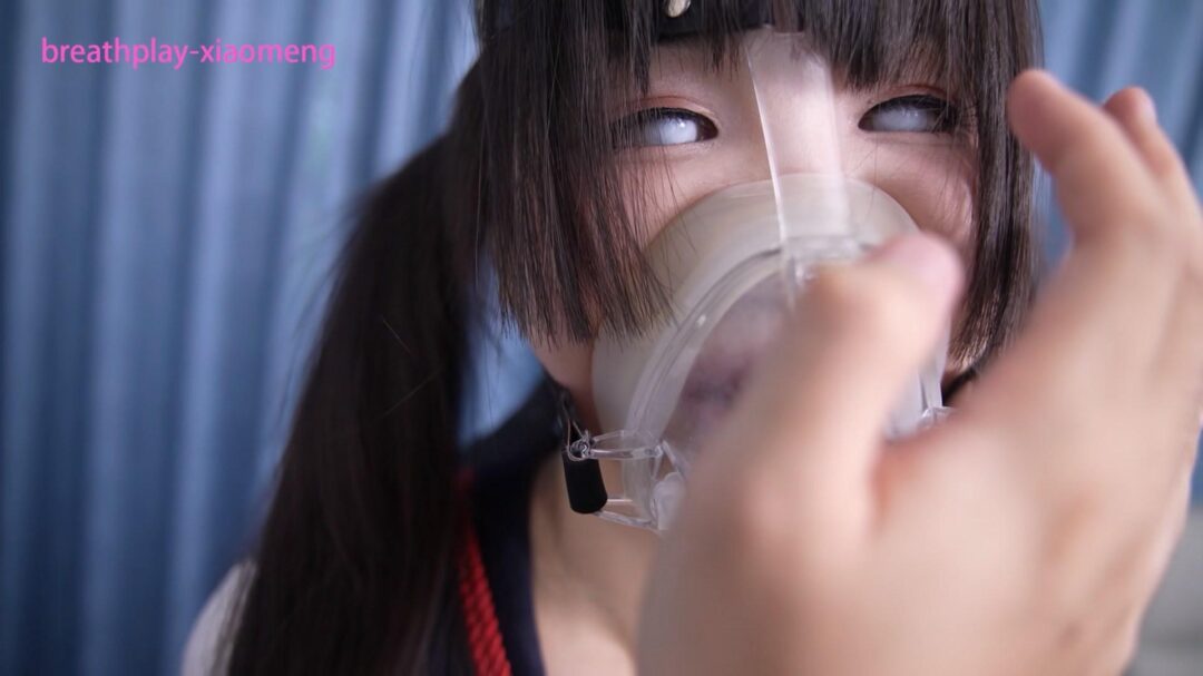 【小萌同学】盲片呼吸控制 罚站架固定，限流阀呼吸面罩和呼吸袋