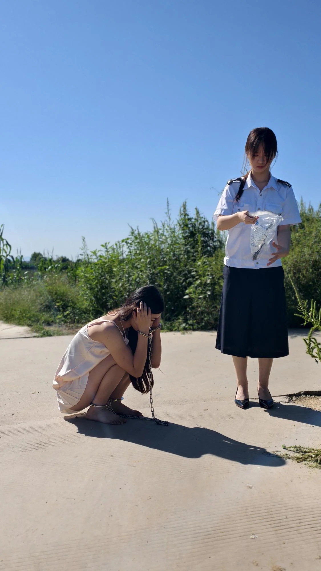 【编号她工作室】本剧是客户定拍转公映作品，本次拍摄主演念一（饰演女囚郑林，林嘉）