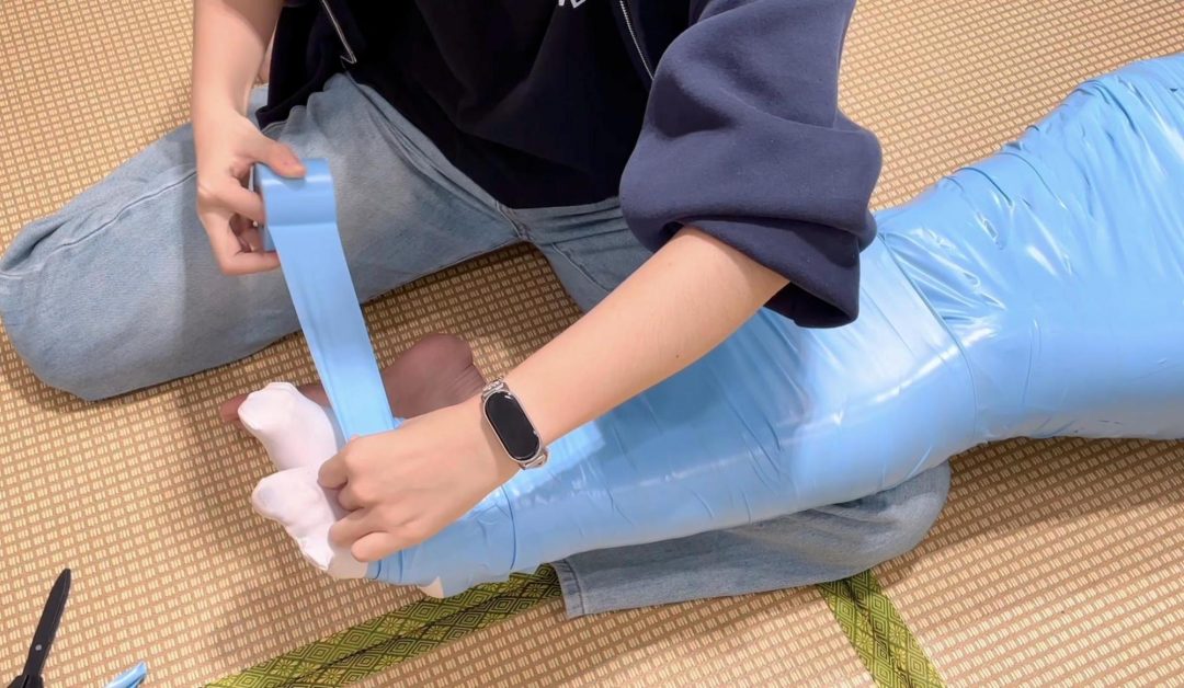 【缚艺录】【小樱】海洋蓝胶带的全包+双重封嘴