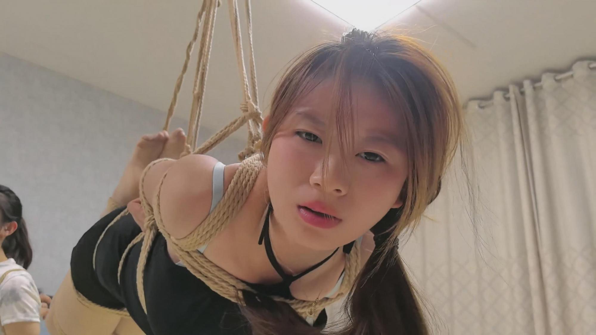 绳屋藏娇 定拍：双人紧缚口球