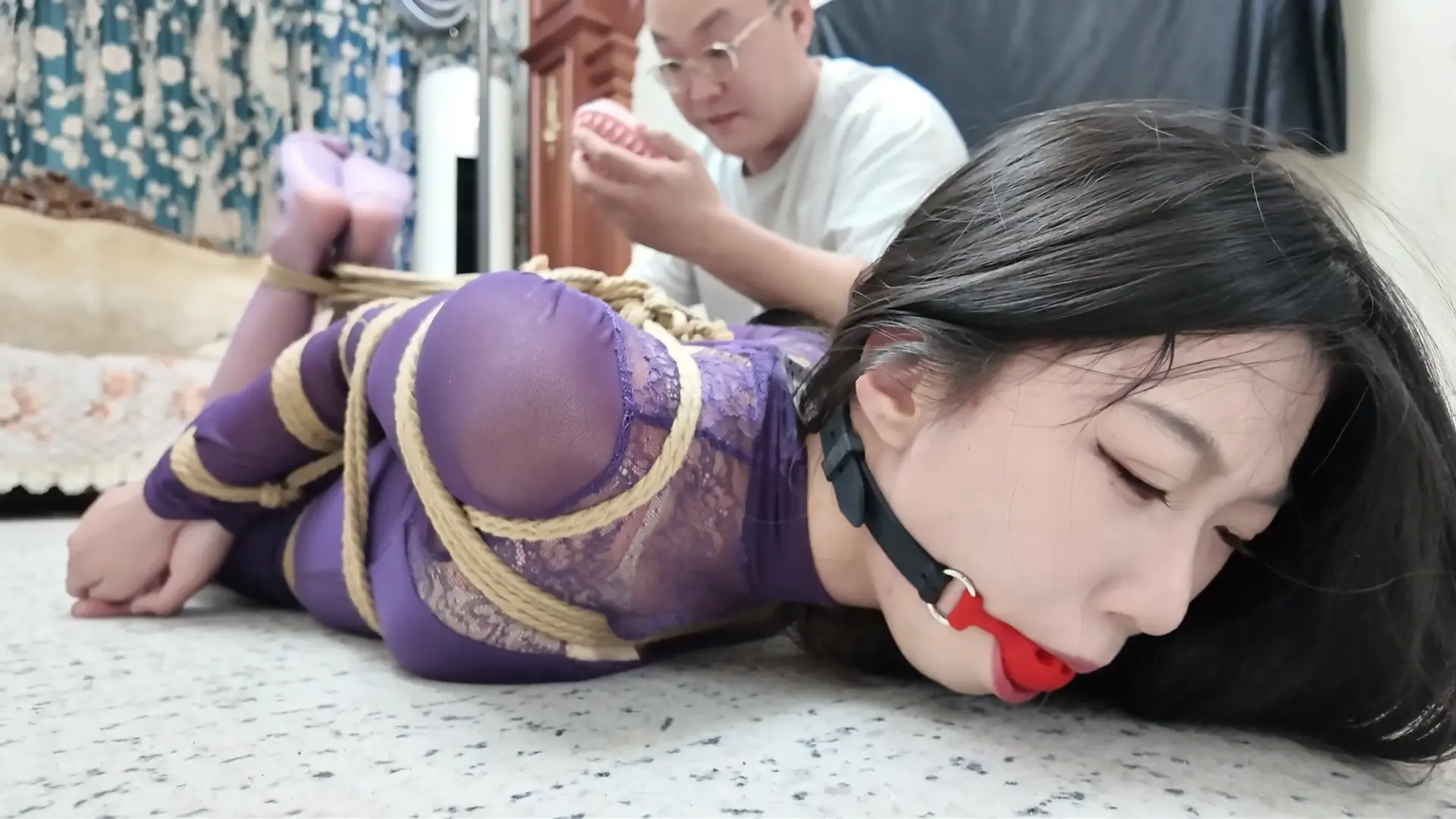 《缚美记·①⑥号舞蹈老师慕瑶》【超强柔韧】【御姐少女】【丝足TK】【直臂驷马】
