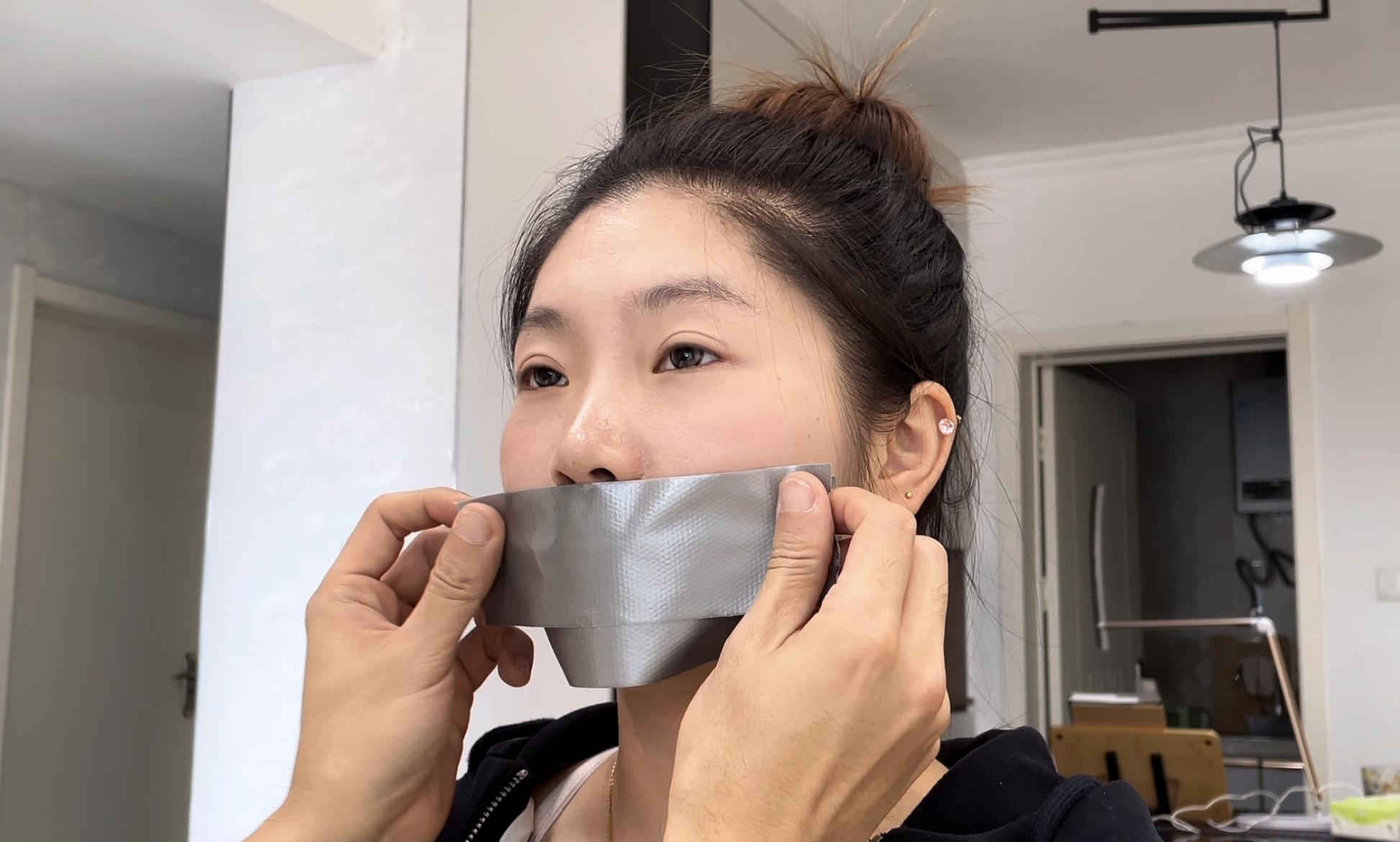 【缚艺录】【小河】新模小河，胶带束缚体验